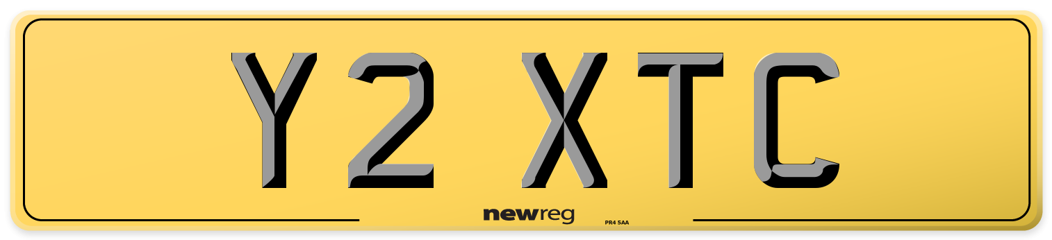 Y2 XTC Rear Number Plate