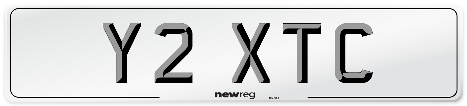 Y2 XTC Front Number Plate