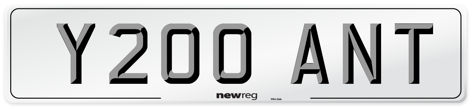 Y200 ANT Front Number Plate
