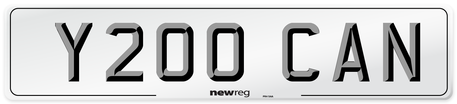 Y200 CAN Front Number Plate