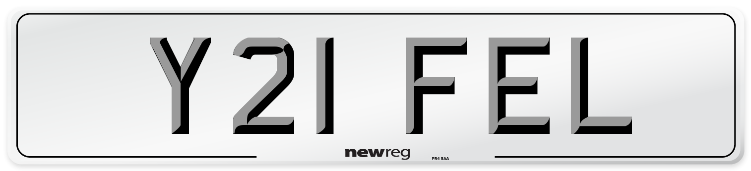 Y21 FEL Front Number Plate