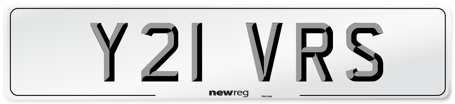 Y21 VRS Front Number Plate