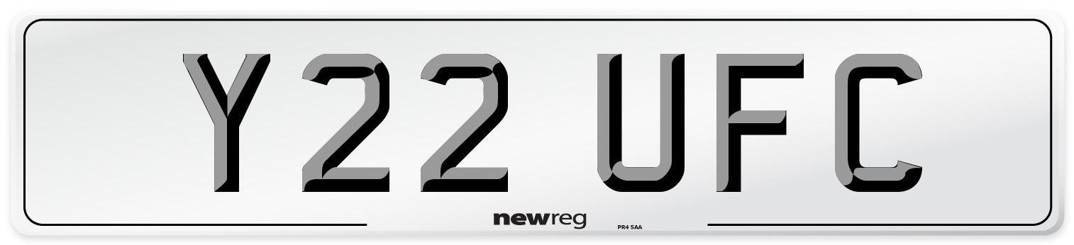 Y22 UFC Front Number Plate