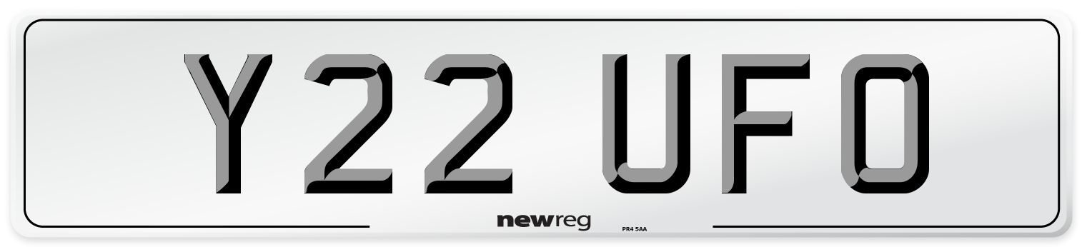 Y22 UFO Front Number Plate