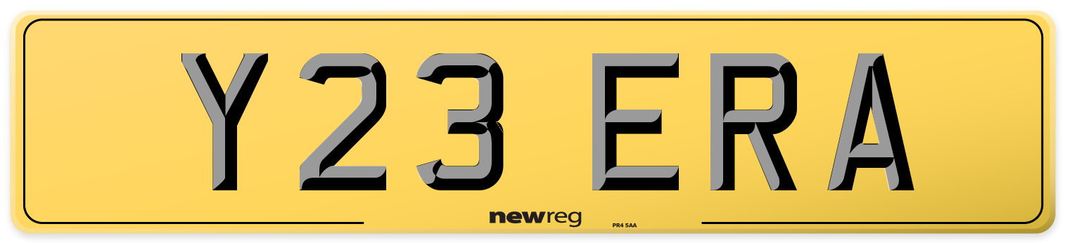 Y23 ERA Rear Number Plate