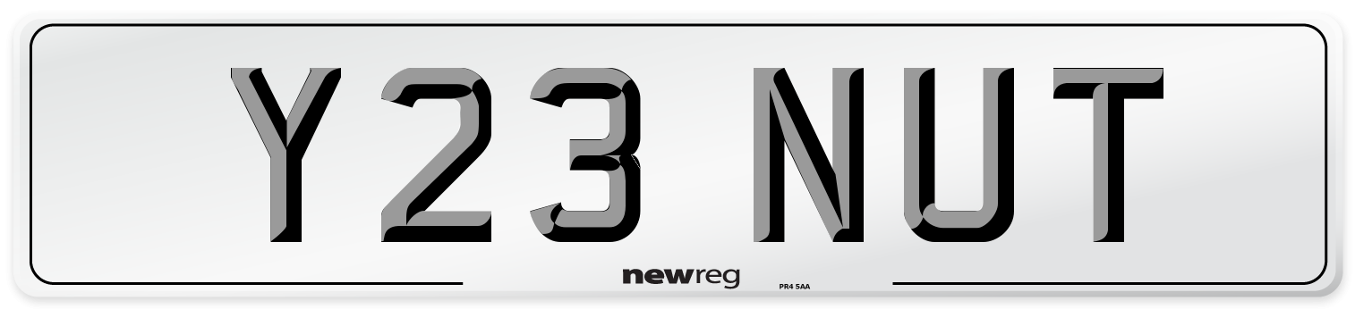 Y23 NUT Front Number Plate