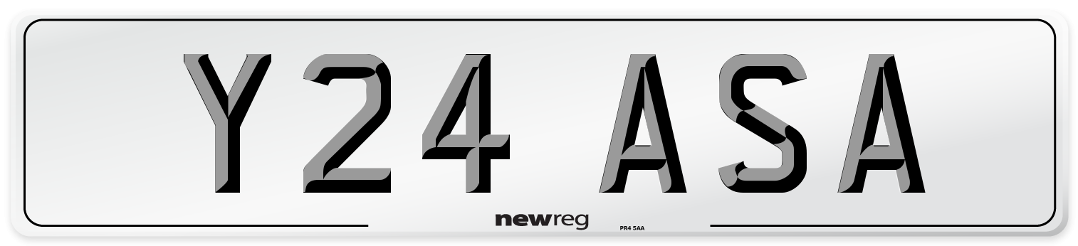 Y24 ASA Front Number Plate