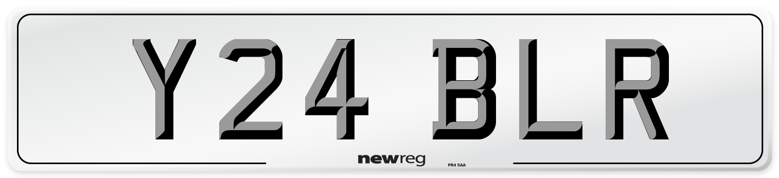 Y24 BLR Front Number Plate