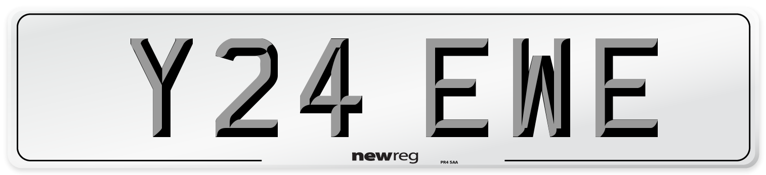 Y24 EWE Front Number Plate