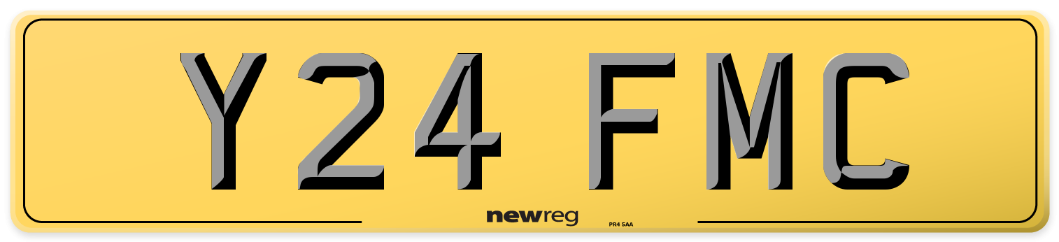 Y24 FMC Rear Number Plate