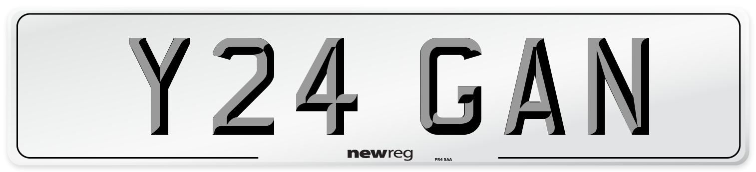 Y24 GAN Front Number Plate