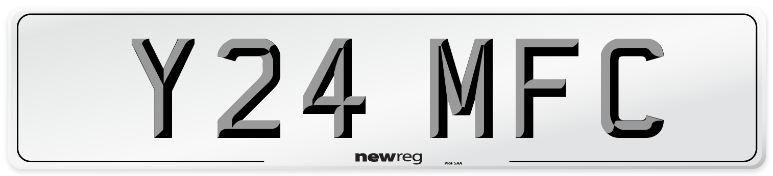 Y24 MFC Front Number Plate
