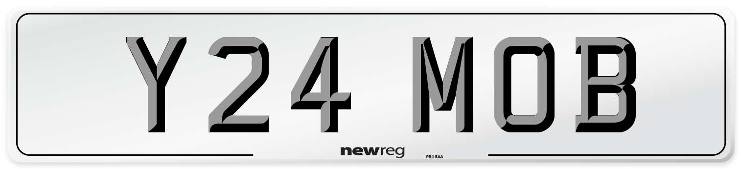 Y24 MOB Front Number Plate