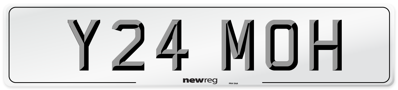 Y24 MOH Front Number Plate