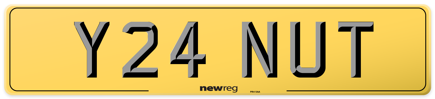 Y24 NUT Rear Number Plate