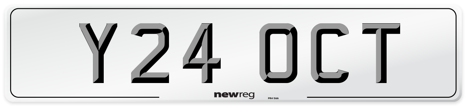 Y24 OCT Front Number Plate