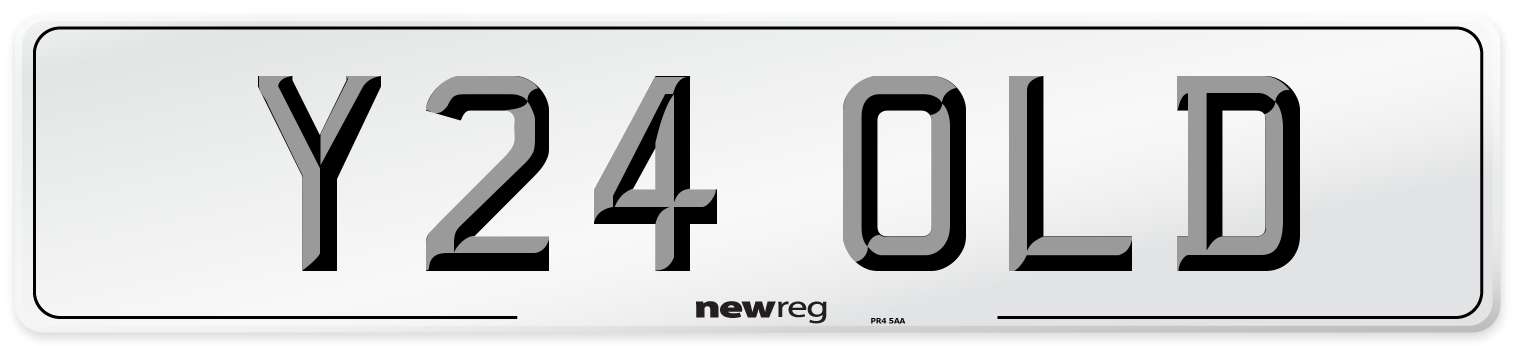Y24 OLD Front Number Plate