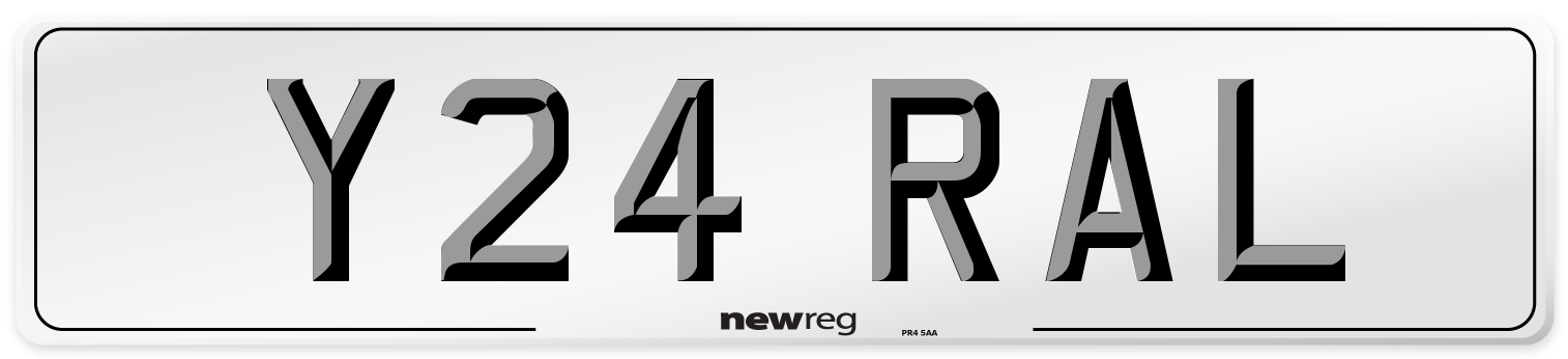 Y24 RAL Front Number Plate