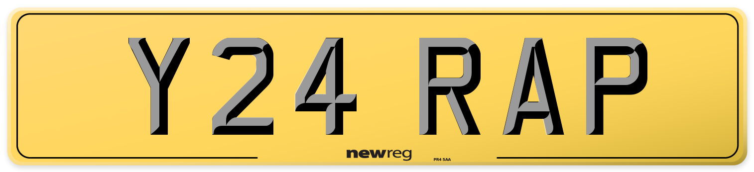 Y24 RAP Rear Number Plate