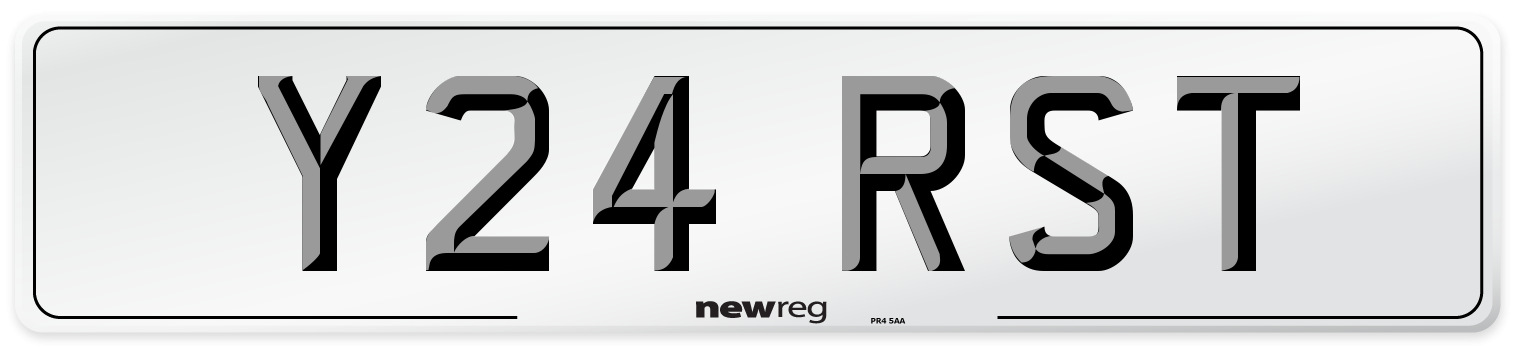 Y24 RST Front Number Plate