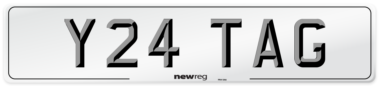 Y24 TAG Front Number Plate