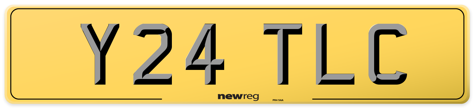 Y24 TLC Rear Number Plate
