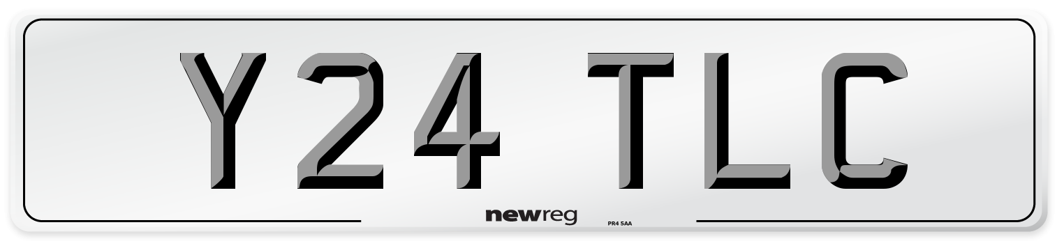 Y24 TLC Front Number Plate
