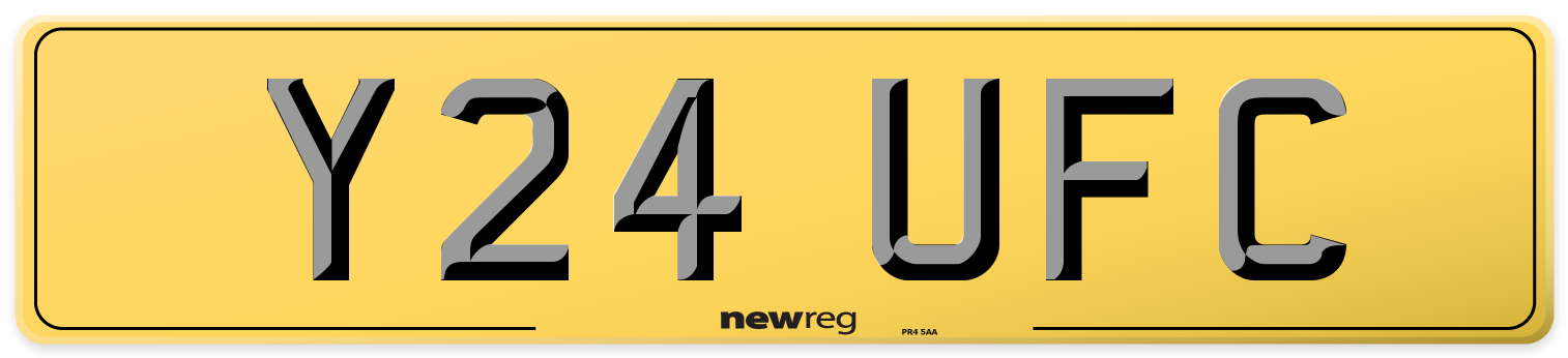 Y24 UFC Rear Number Plate