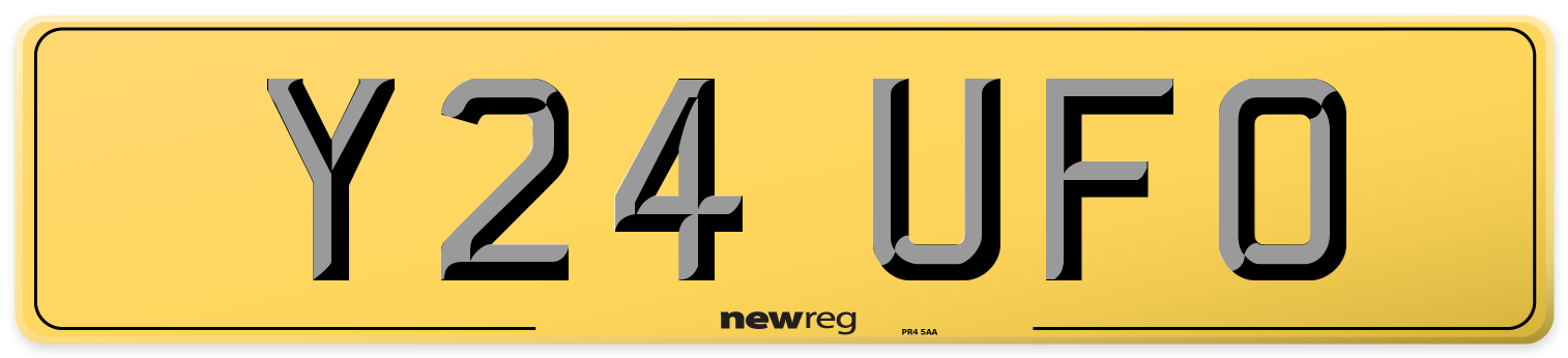 Y24 UFO Rear Number Plate