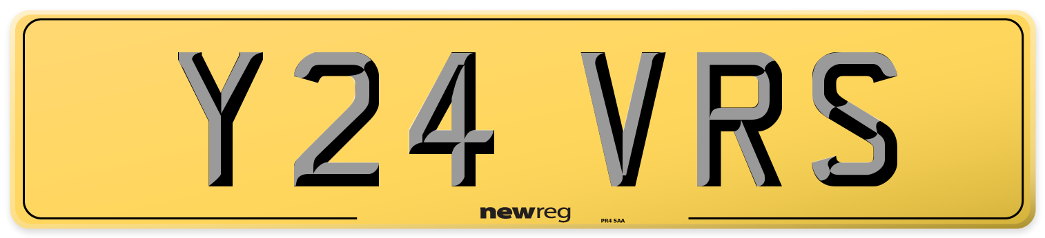 Y24 VRS Rear Number Plate