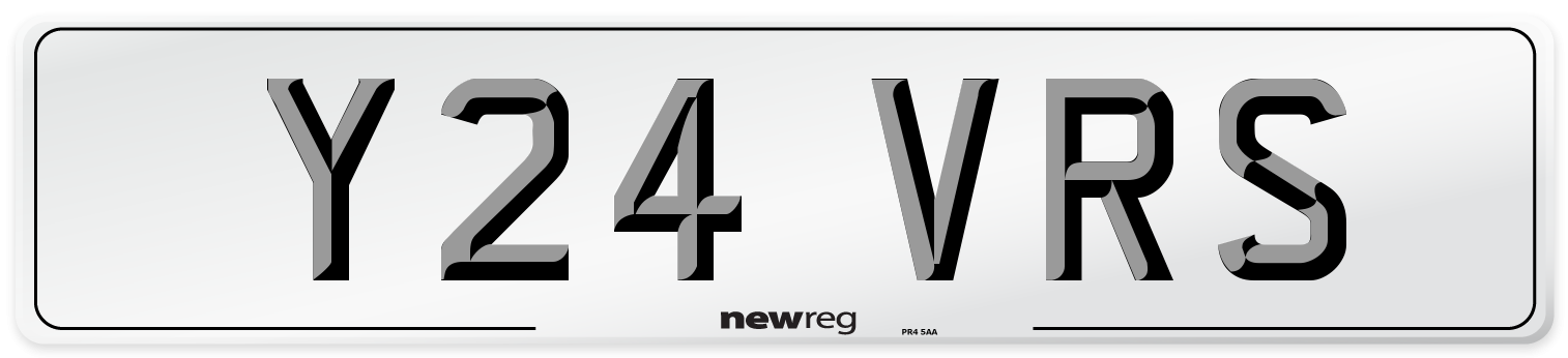 Y24 VRS Front Number Plate