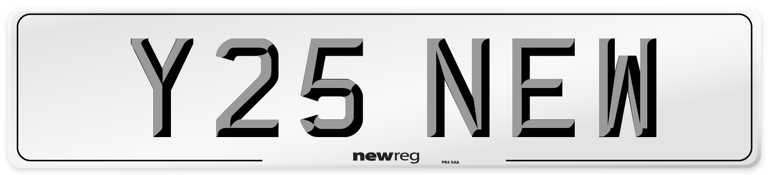 Y25 NEW Front Number Plate