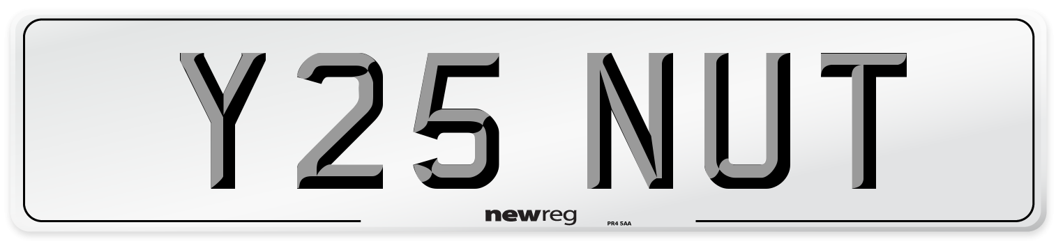Y25 NUT Front Number Plate
