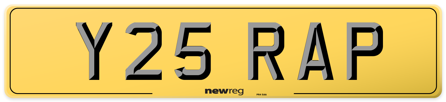 Y25 RAP Rear Number Plate