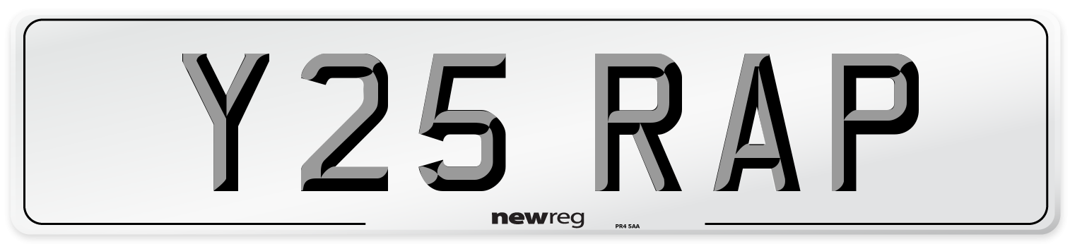 Y25 RAP Front Number Plate