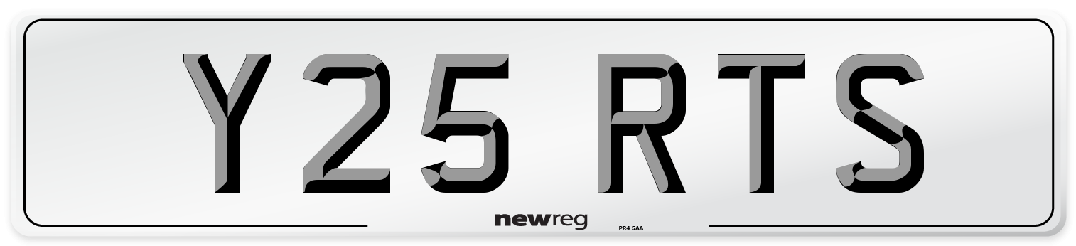 Y25 RTS Front Number Plate