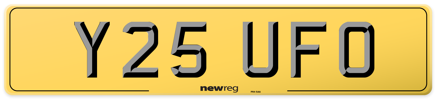 Y25 UFO Rear Number Plate