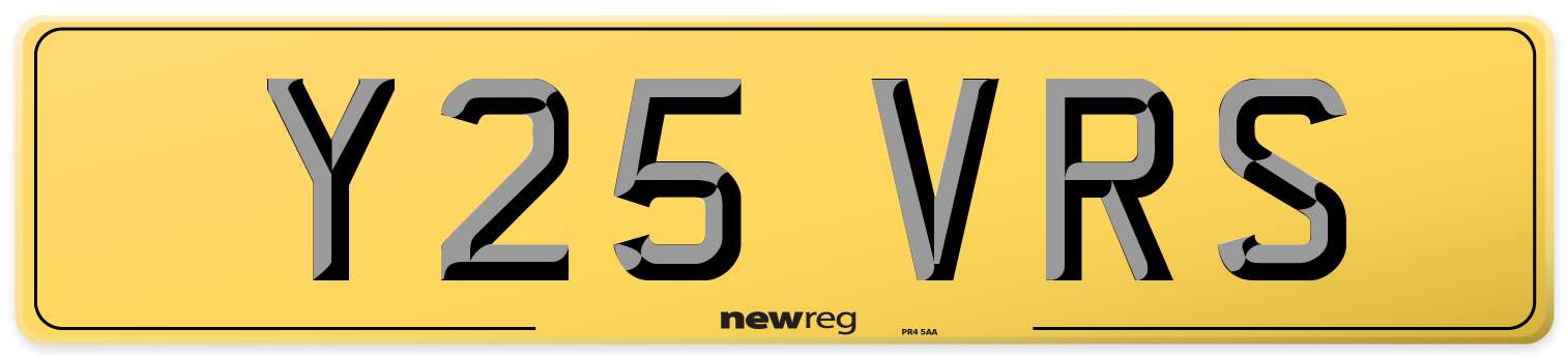 Y25 VRS Rear Number Plate