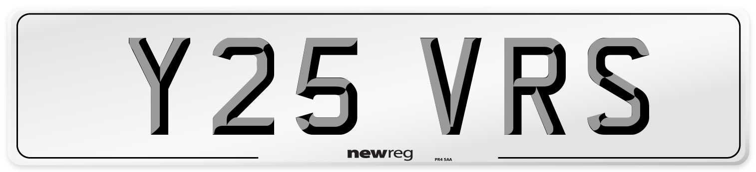 Y25 VRS Front Number Plate
