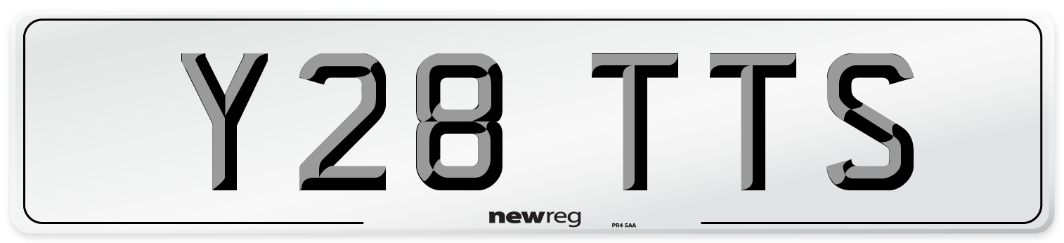 Y28 TTS Front Number Plate