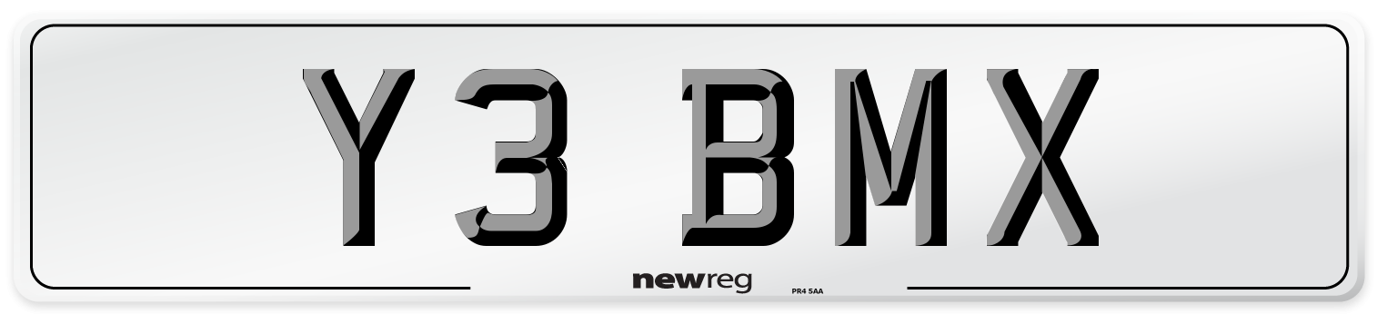 Y3 BMX Front Number Plate