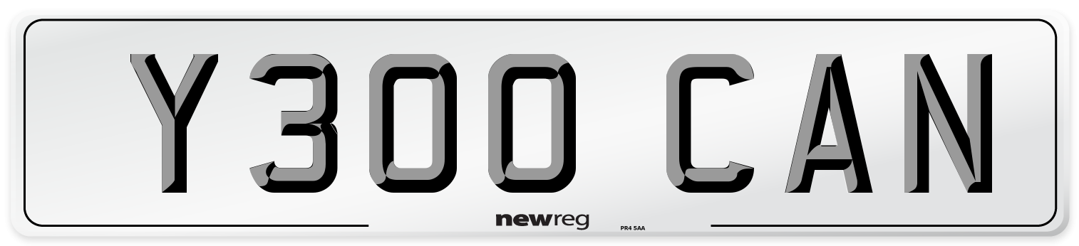 Y300 CAN Front Number Plate