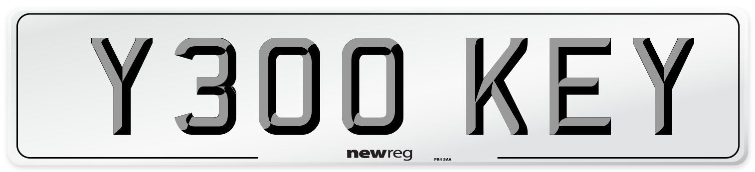 Y300 KEY Front Number Plate
