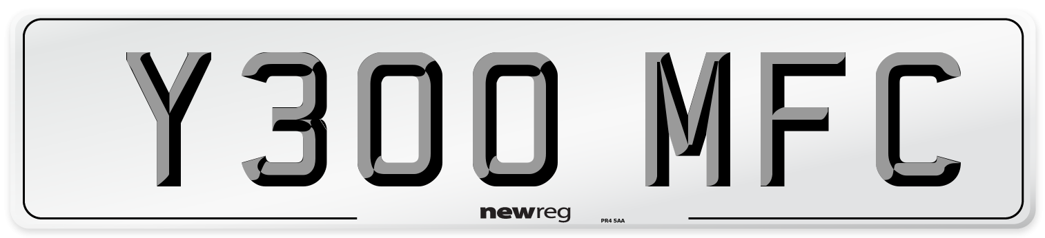 Y300 MFC Front Number Plate