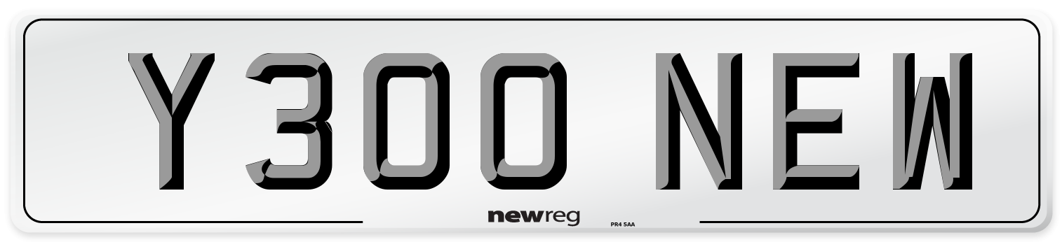 Y300 NEW Front Number Plate