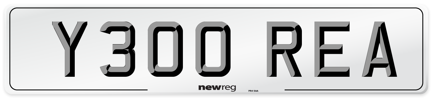 Y300 REA Front Number Plate
