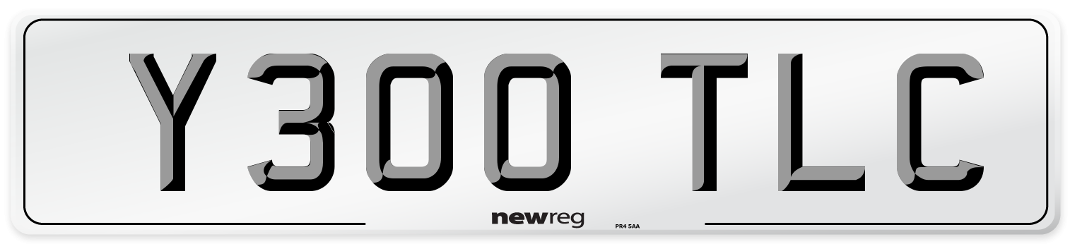 Y300 TLC Front Number Plate