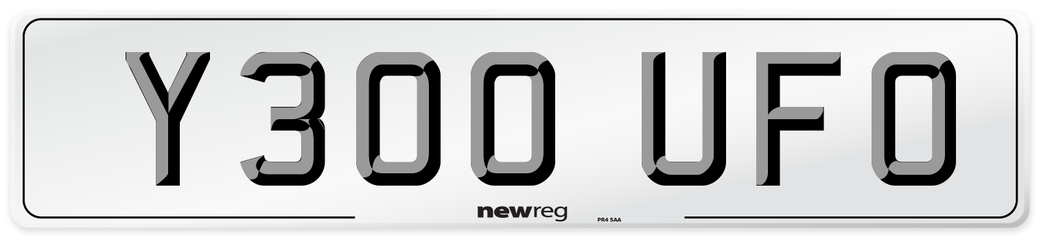Y300 UFO Front Number Plate