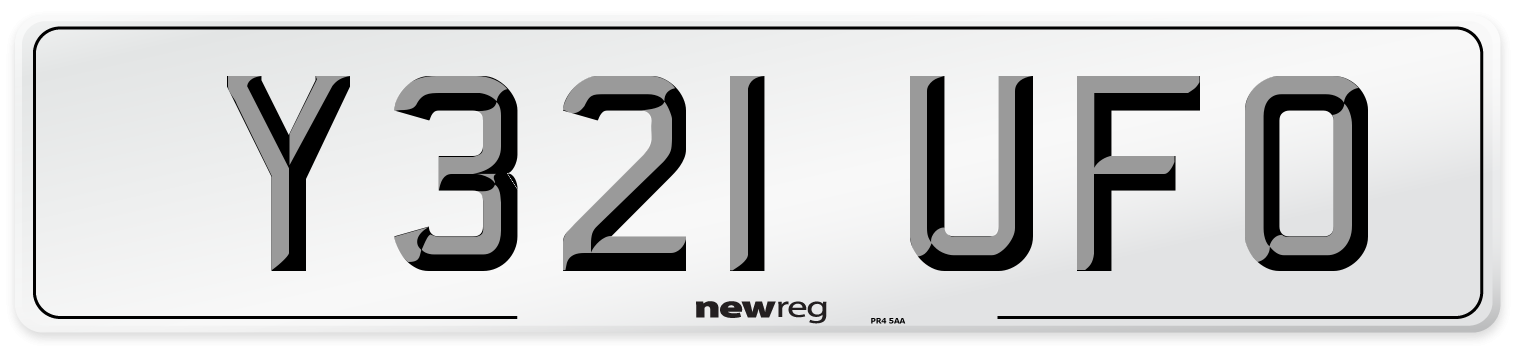 Y321 UFO Front Number Plate