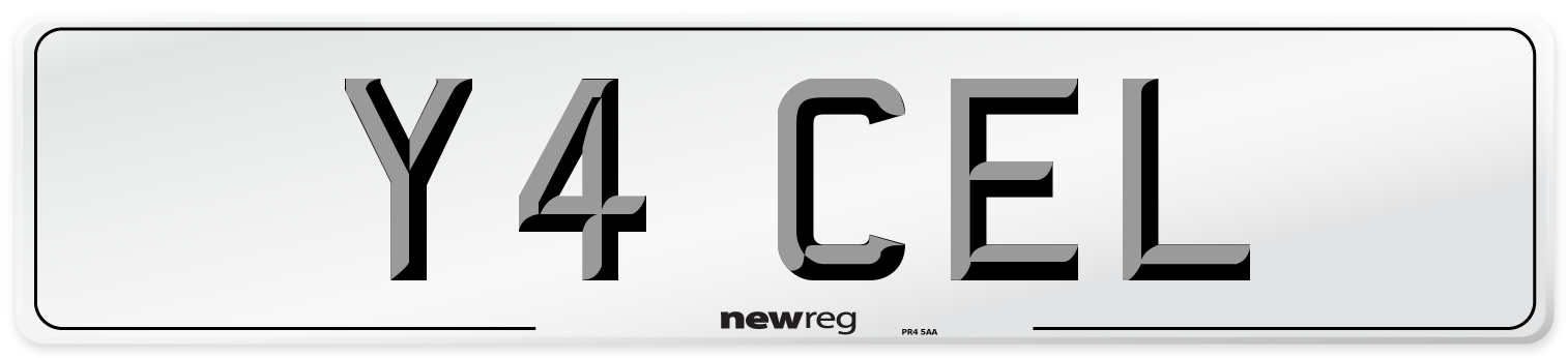 Y4 CEL Front Number Plate